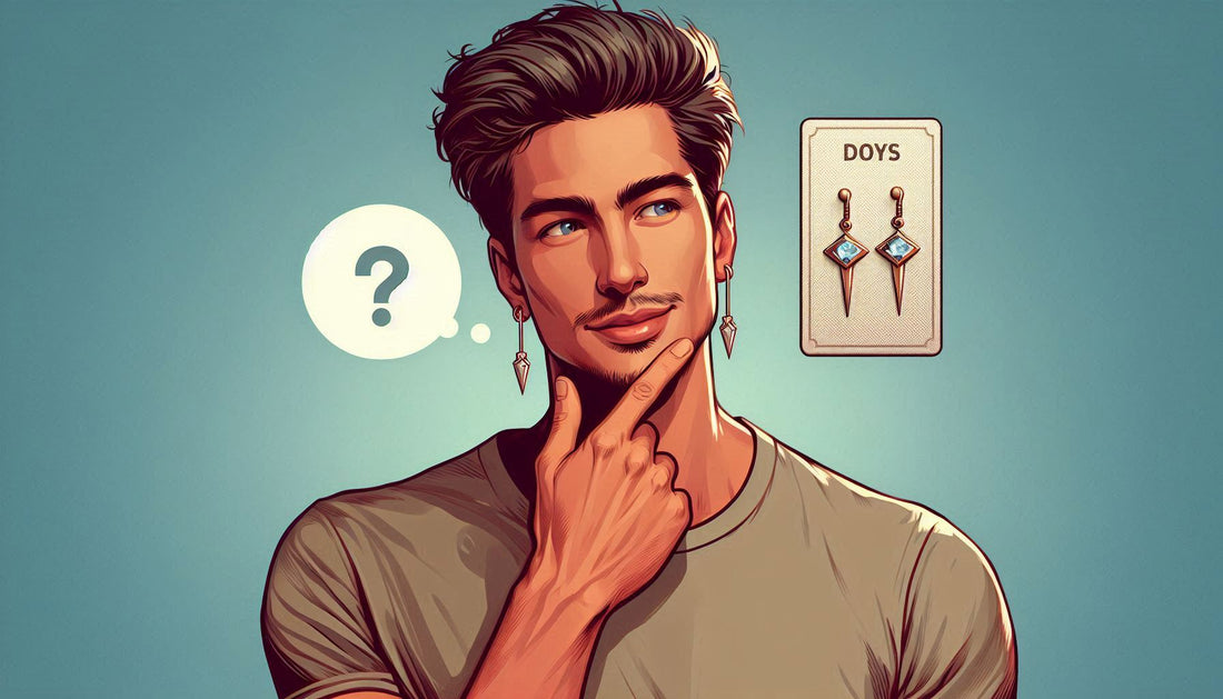 Do Hoop Or Stud Earrings Look Better On A Man?