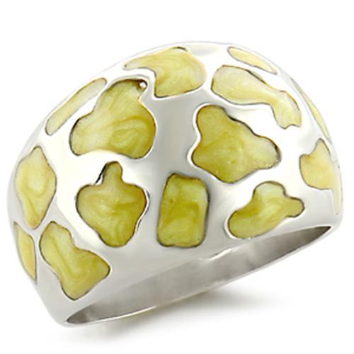 34206 - High-Polished 925 Sterling Silver Ring with Epoxy in Peridot