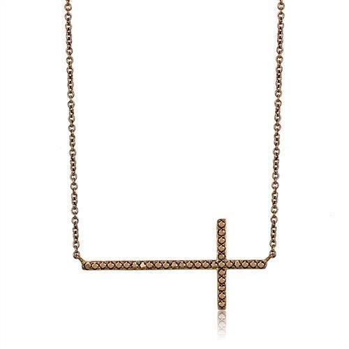 3W1131 - IP Coffee light Brass Chain Pendant with AAA Grade CZ in Light Coffee