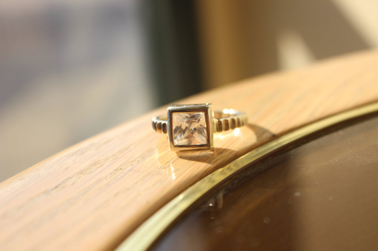 LOAS1387 - Rhodium 925 Sterling Silver Ring with AAA Grade CZ in Clear