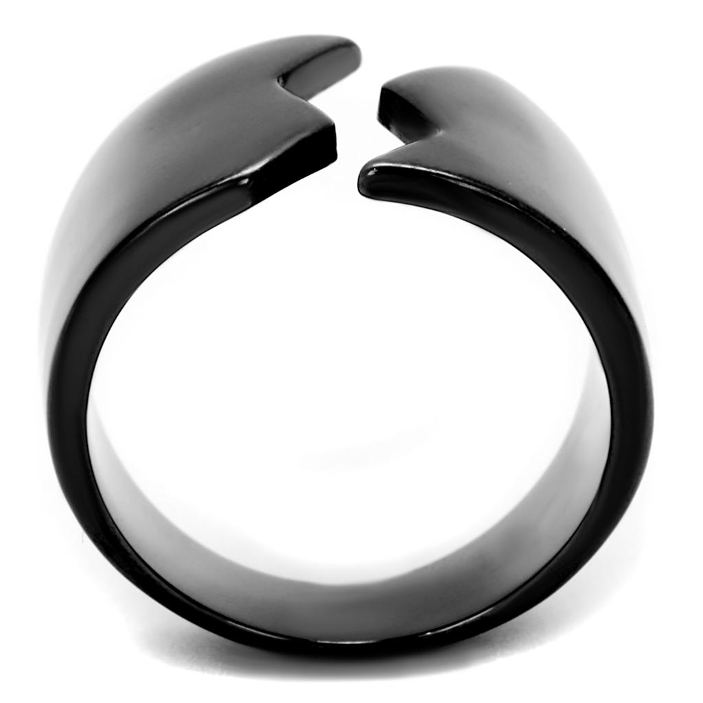 TK2268 - IP Light Black (IP Gun) Stainless Steel Ring with No Stone