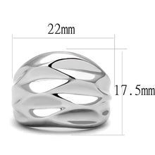 TK3262 - High polished (no plating) Stainless Steel Ring with No Stone