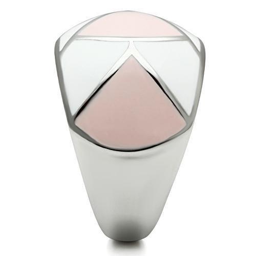 TK508 - High polished (no plating) Stainless Steel Ring with Epoxy in Multi Color