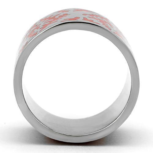 TK821 - High polished (no plating) Stainless Steel Ring with Epoxy in Siam