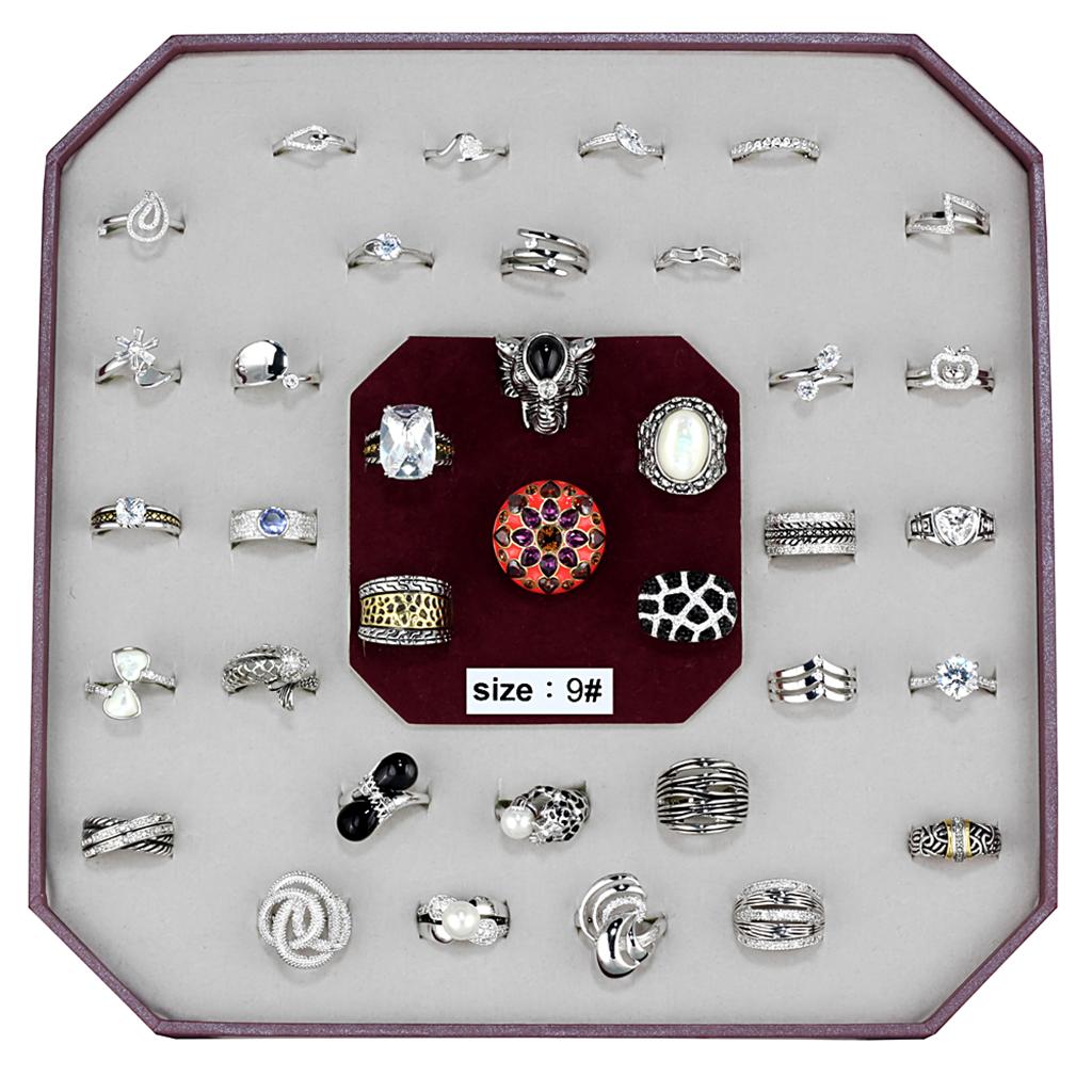 VK-011-SIZE9 - Assorted Brass Ring with Assorted in Assorted