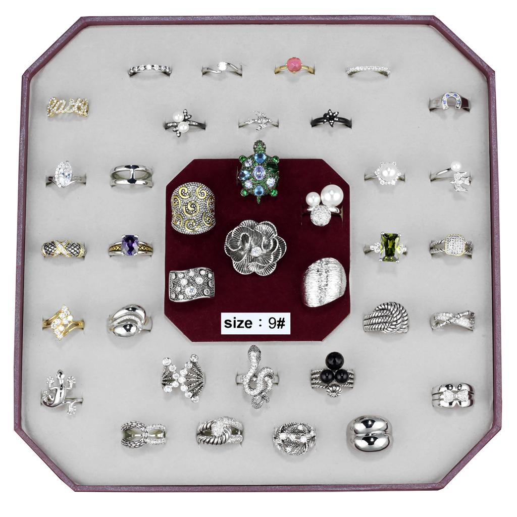 VK-012-SIZE9 - Assorted Brass Ring with Assorted in Assorted