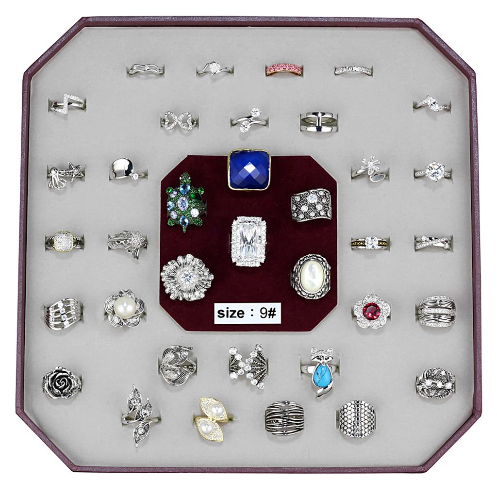 VK-013-SIZE9 - Assorted Brass Ring with Assorted in Assorted