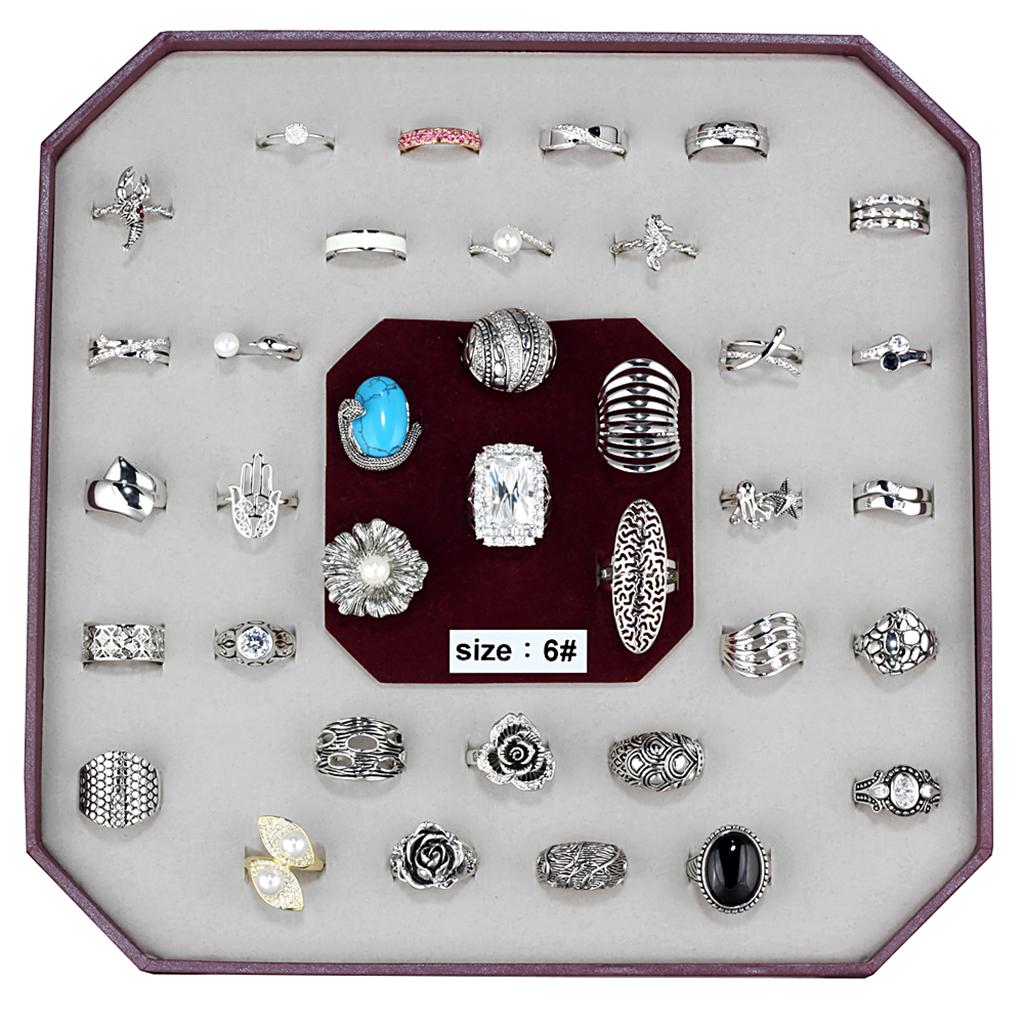 VK-016-SIZE6 - Assorted Brass Ring with Assorted in Assorted