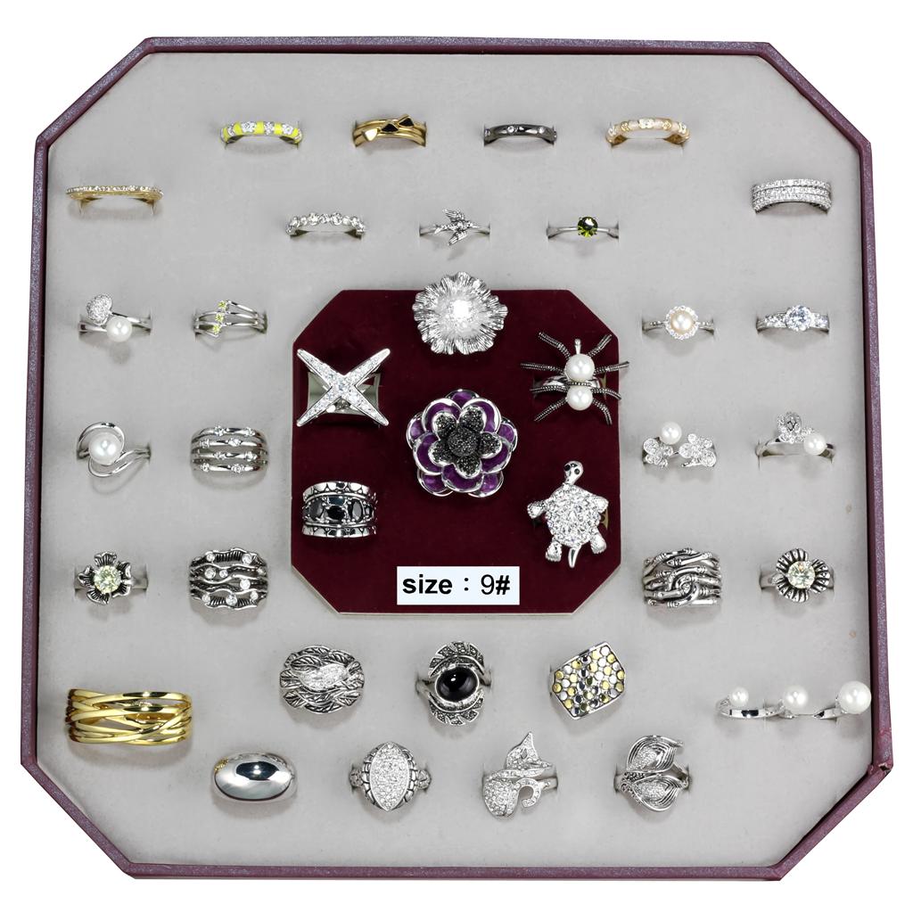VK-017-SIZE9 - Assorted Brass Ring with Assorted in Assorted