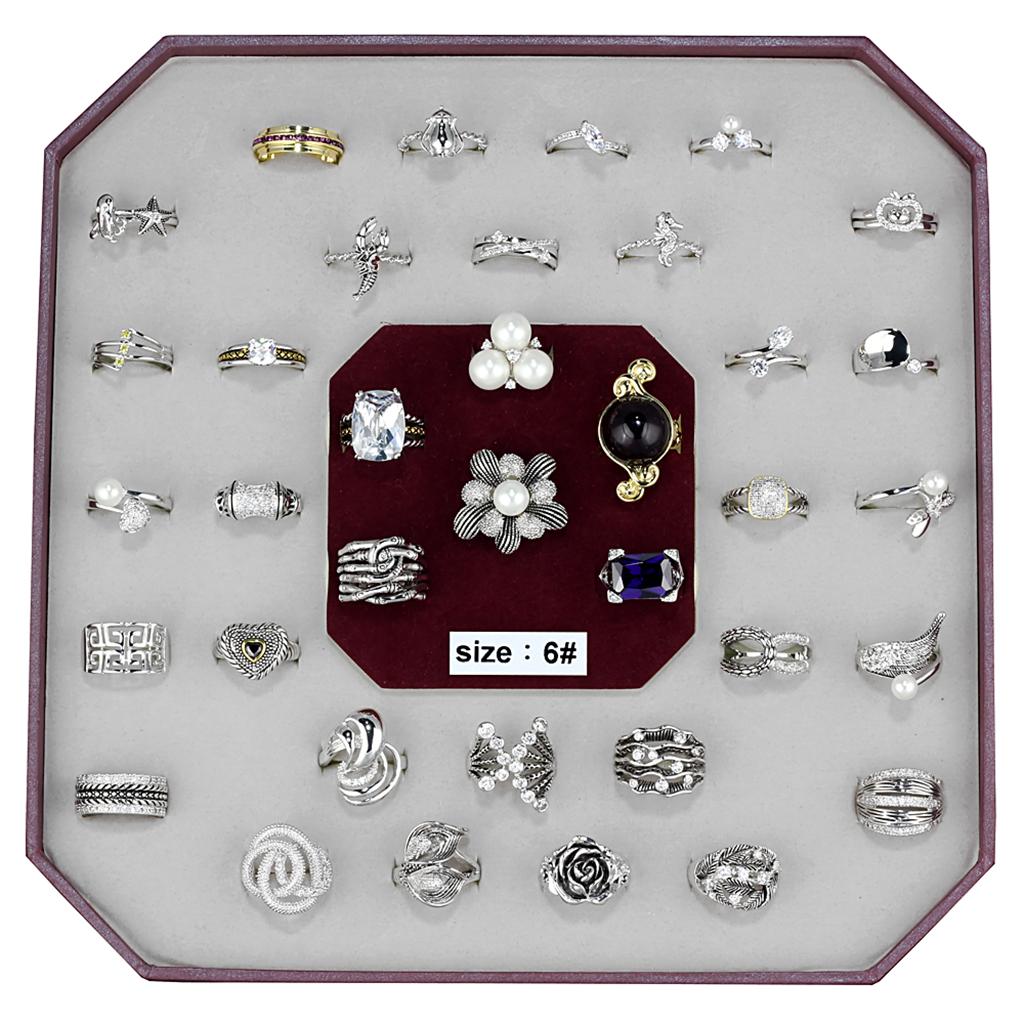 VK-018-SIZE6 - Assorted Brass Ring with Assorted in Assorted