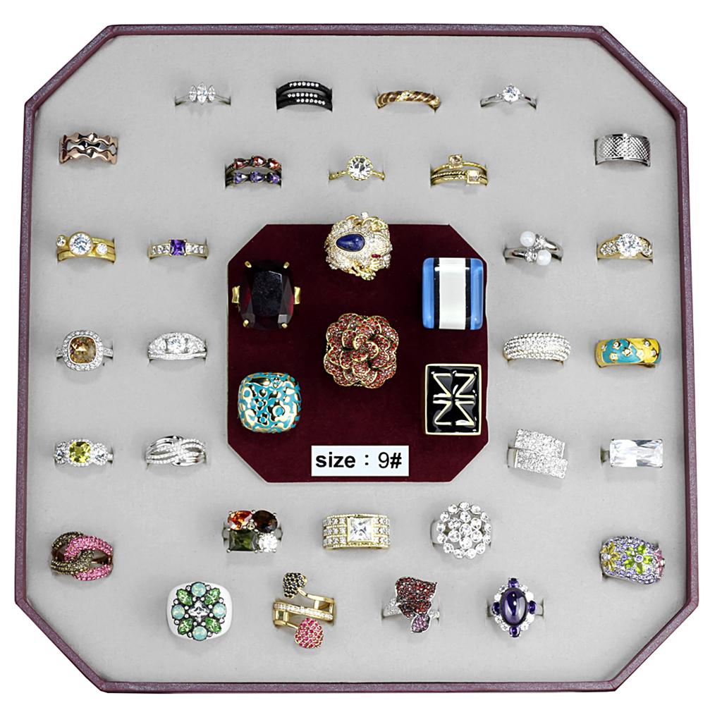 VK-022-SIZE9 - Assorted Brass Ring with Assorted in Assorted