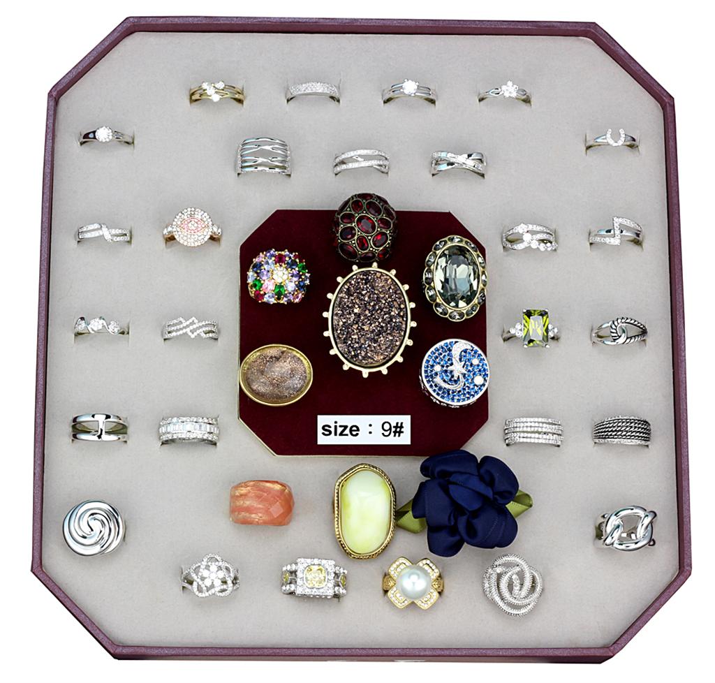 VK-028-SIZE9 - Assorted Brass Ring with Assorted in Assorted