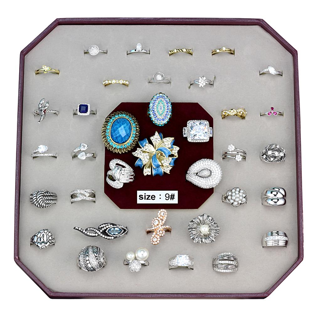 VK-029-SIZE9 - Assorted Brass Ring with Assorted in Assorted