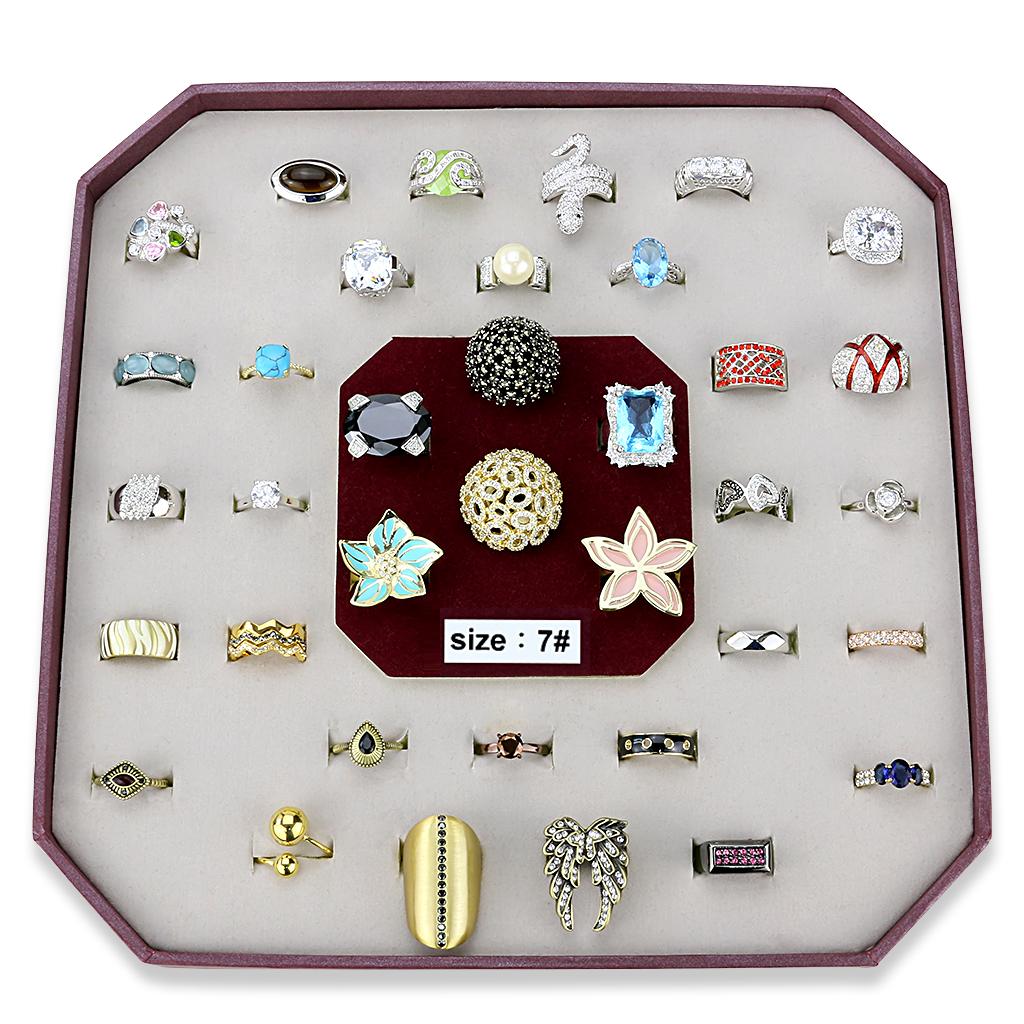 VK-031-SIZE7 - Assorted Brass Ring with Assorted in Assorted