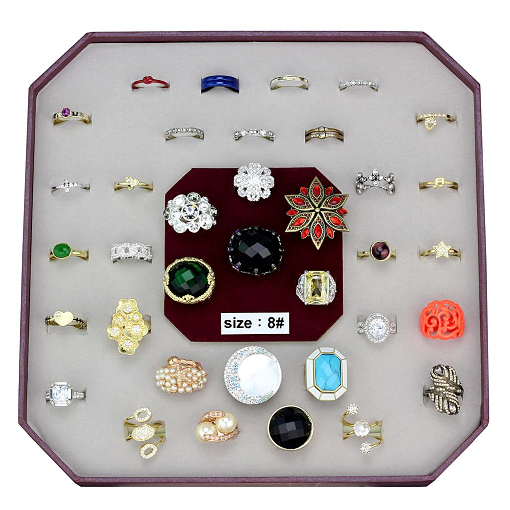 VK-041-SIZE8 - Assorted Brass Ring with Assorted in Assorted