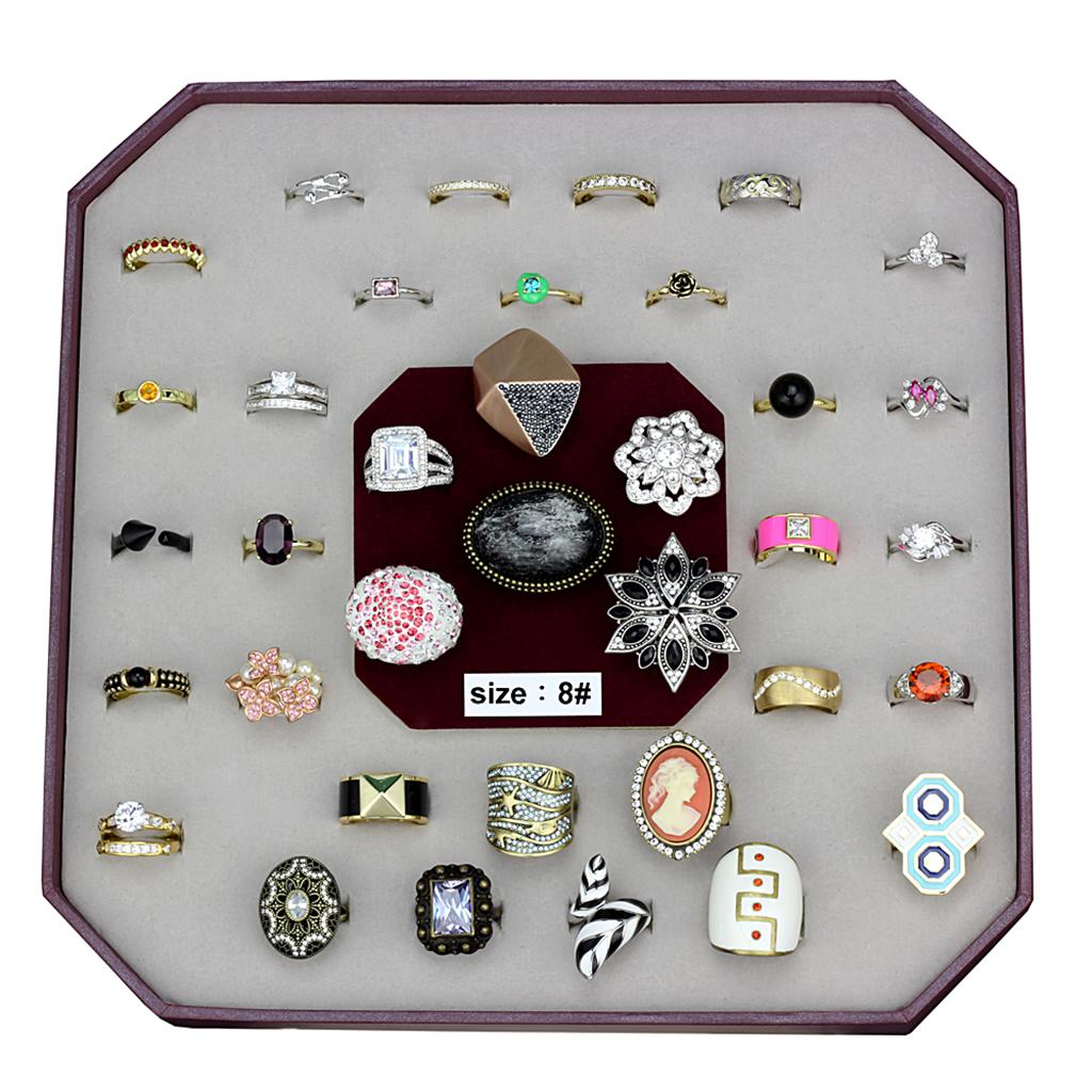 VK-044-SIZE8 - Assorted Brass Ring with Assorted in Assorted