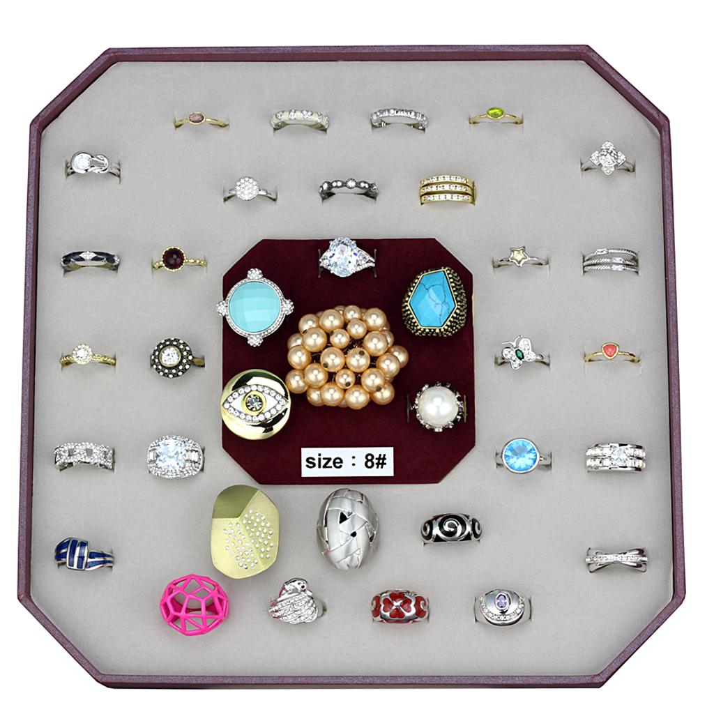 VK-046-SIZE8 - Assorted Brass Ring with Assorted in Assorted