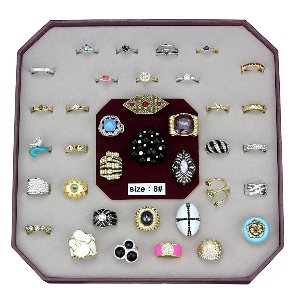 VK-047-SIZE8 - Assorted Brass Ring with Assorted in Assorted