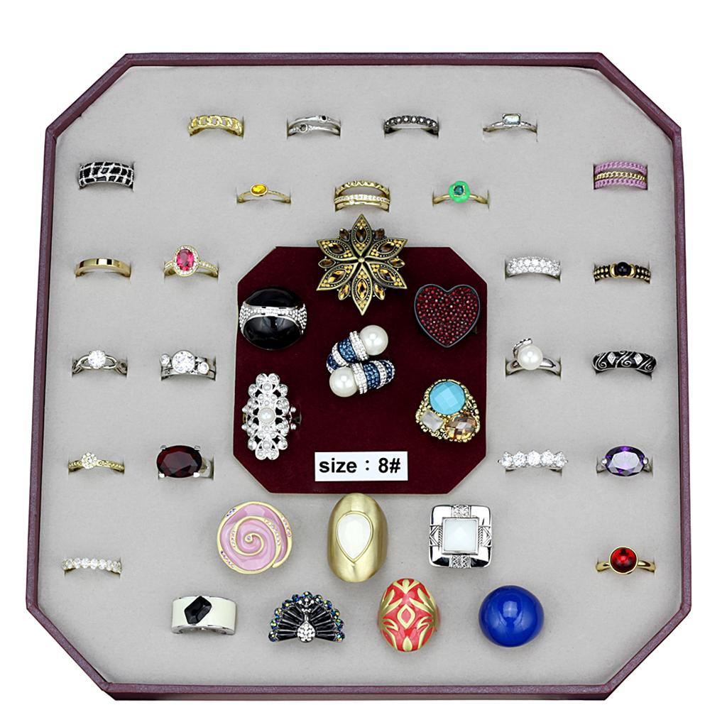 VK-048-SIZE8 - Assorted Brass Ring with Assorted in Assorted