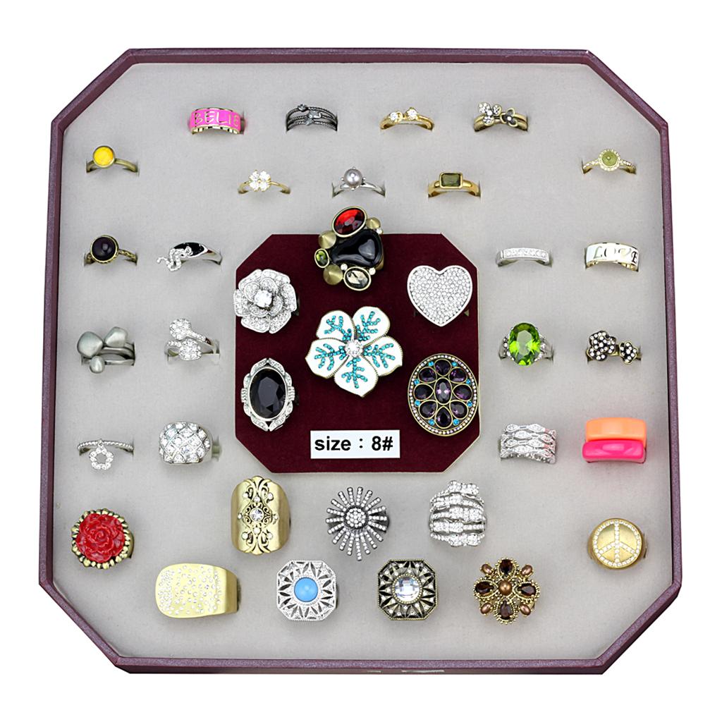 VK-056-SIZE8 - Assorted Brass Ring with Assorted in Assorted
