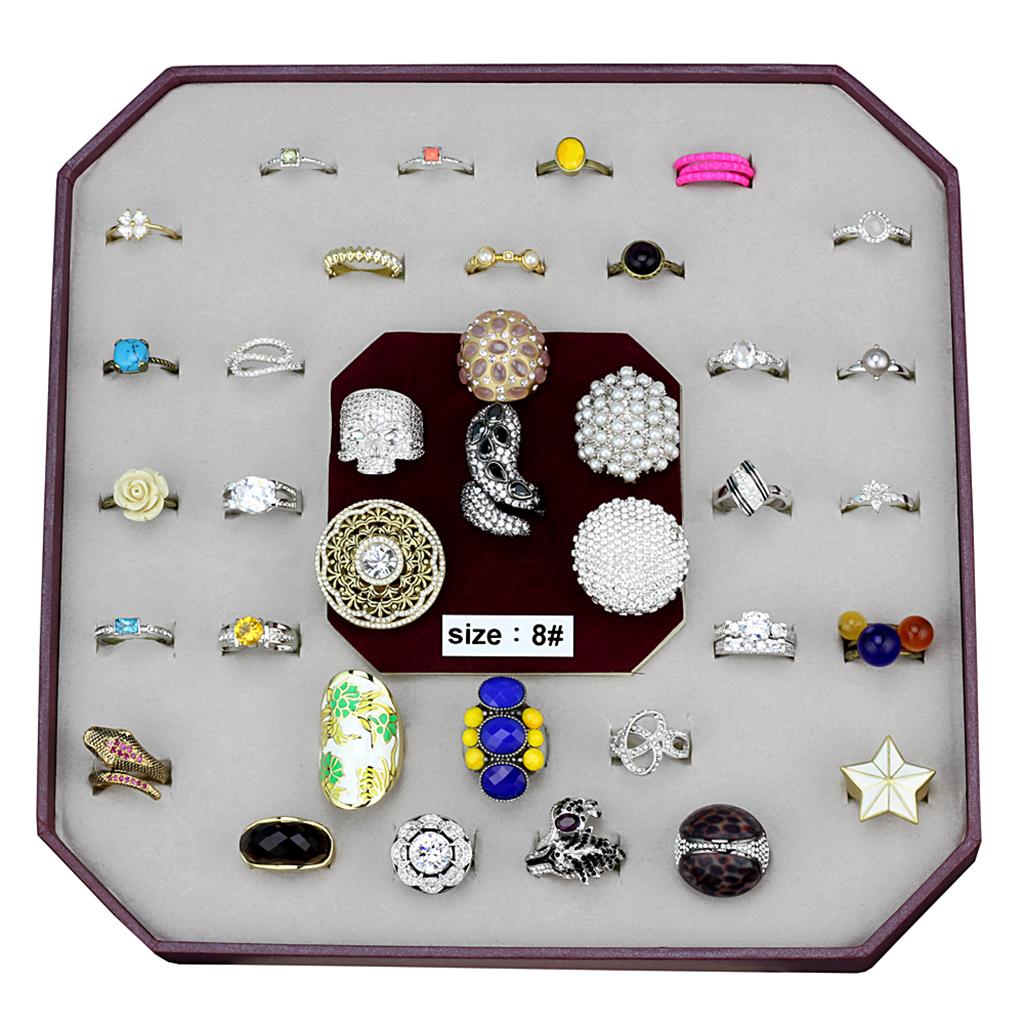 VK-057-SIZE8 - Assorted Brass Ring with Assorted in Assorted