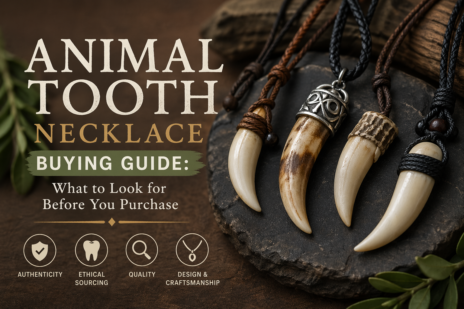 Animal Tooth Necklace Buying Guide: What to Look for Before You Purchase