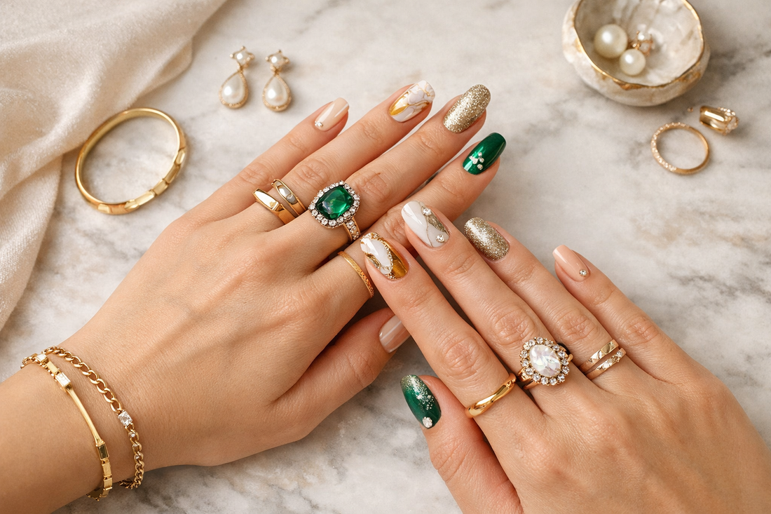 How to Match Jewelry With Nail Art