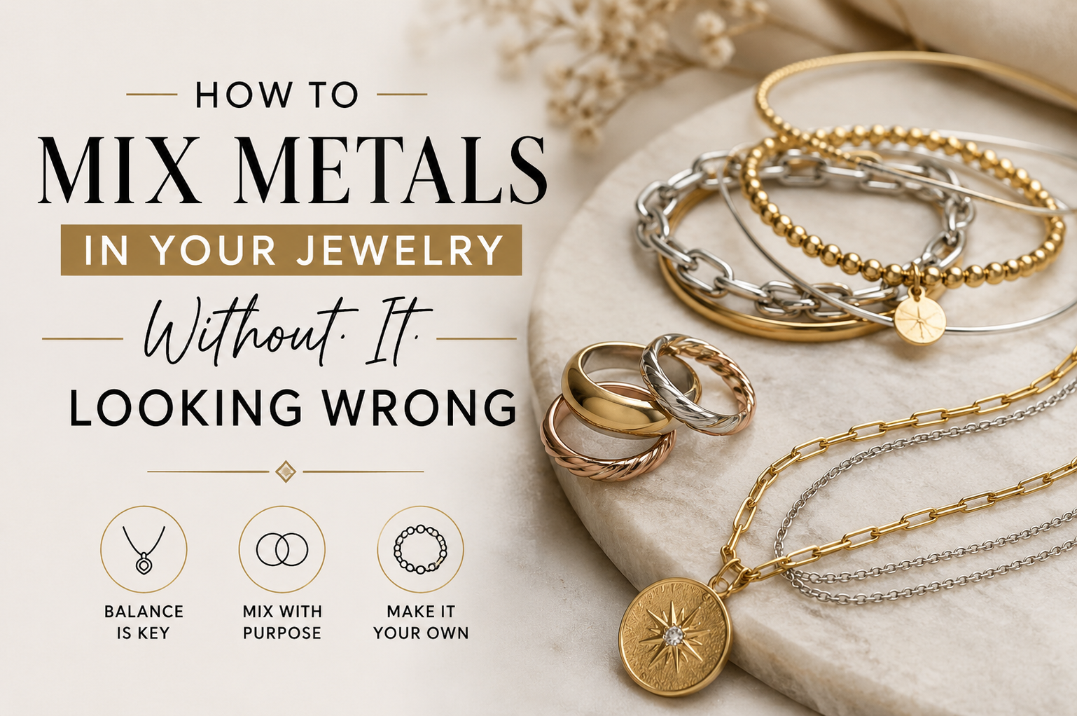 How to Mix Metals in Your Jewelry Without It Looking Wrong