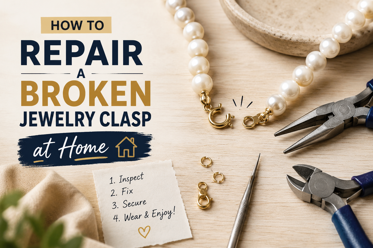 How to Repair a Broken Jewelry Clasp at Home