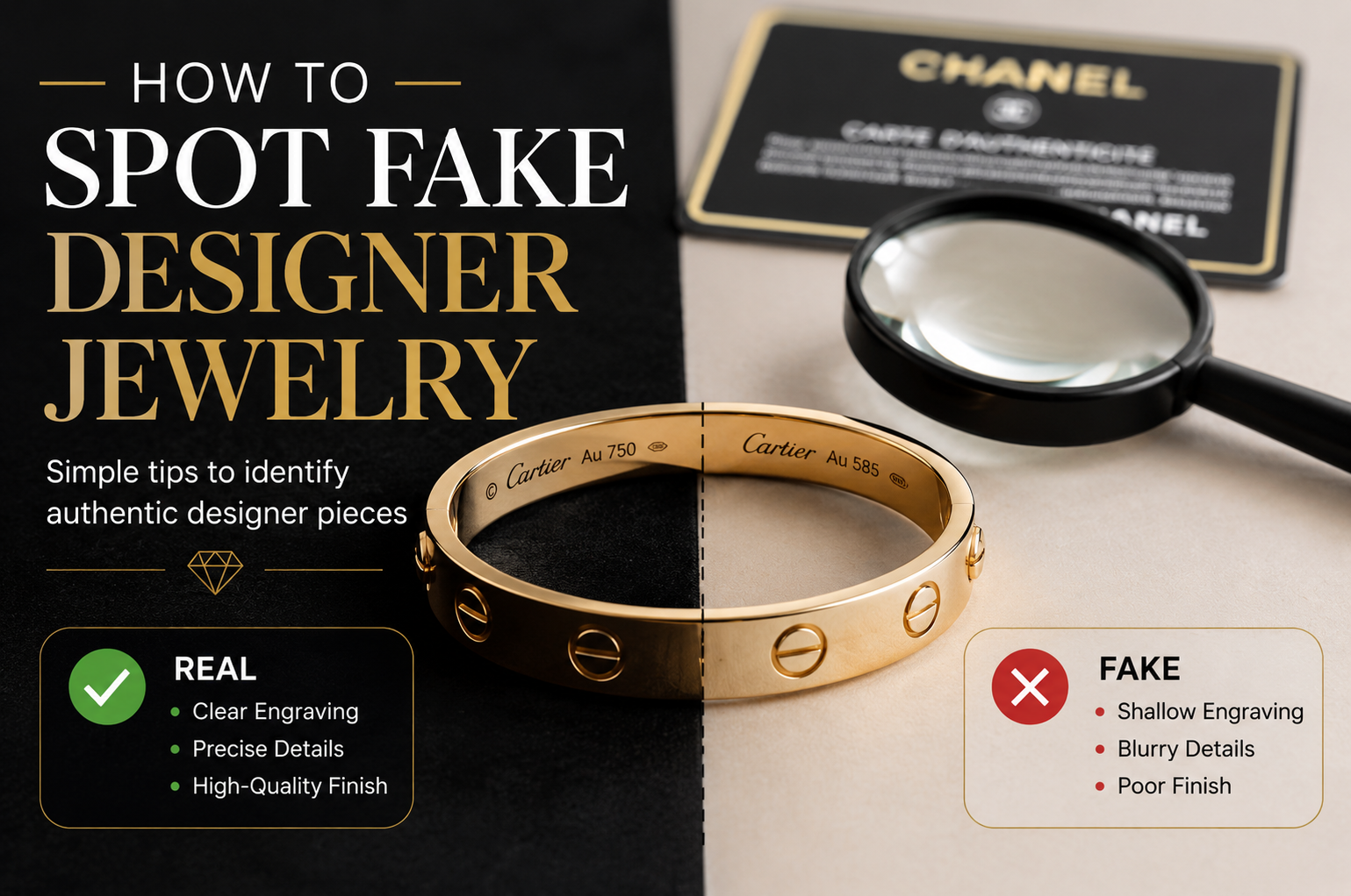 How to Spot Fake Designer Jewelry