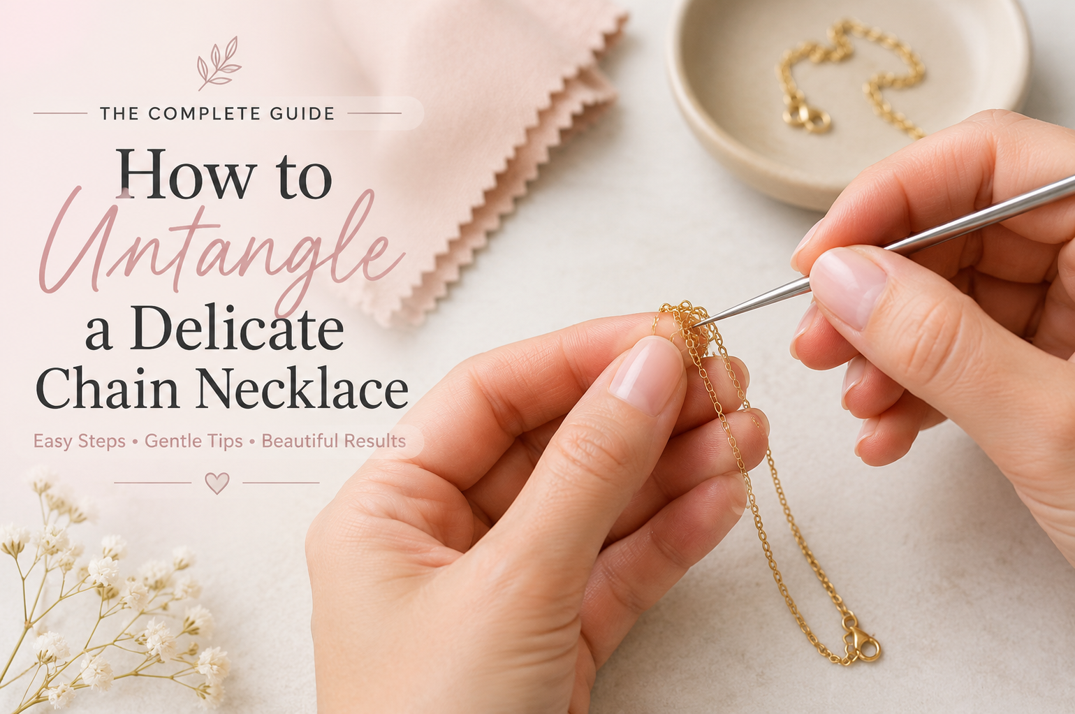 How to Untangle a Delicate Chain Necklace