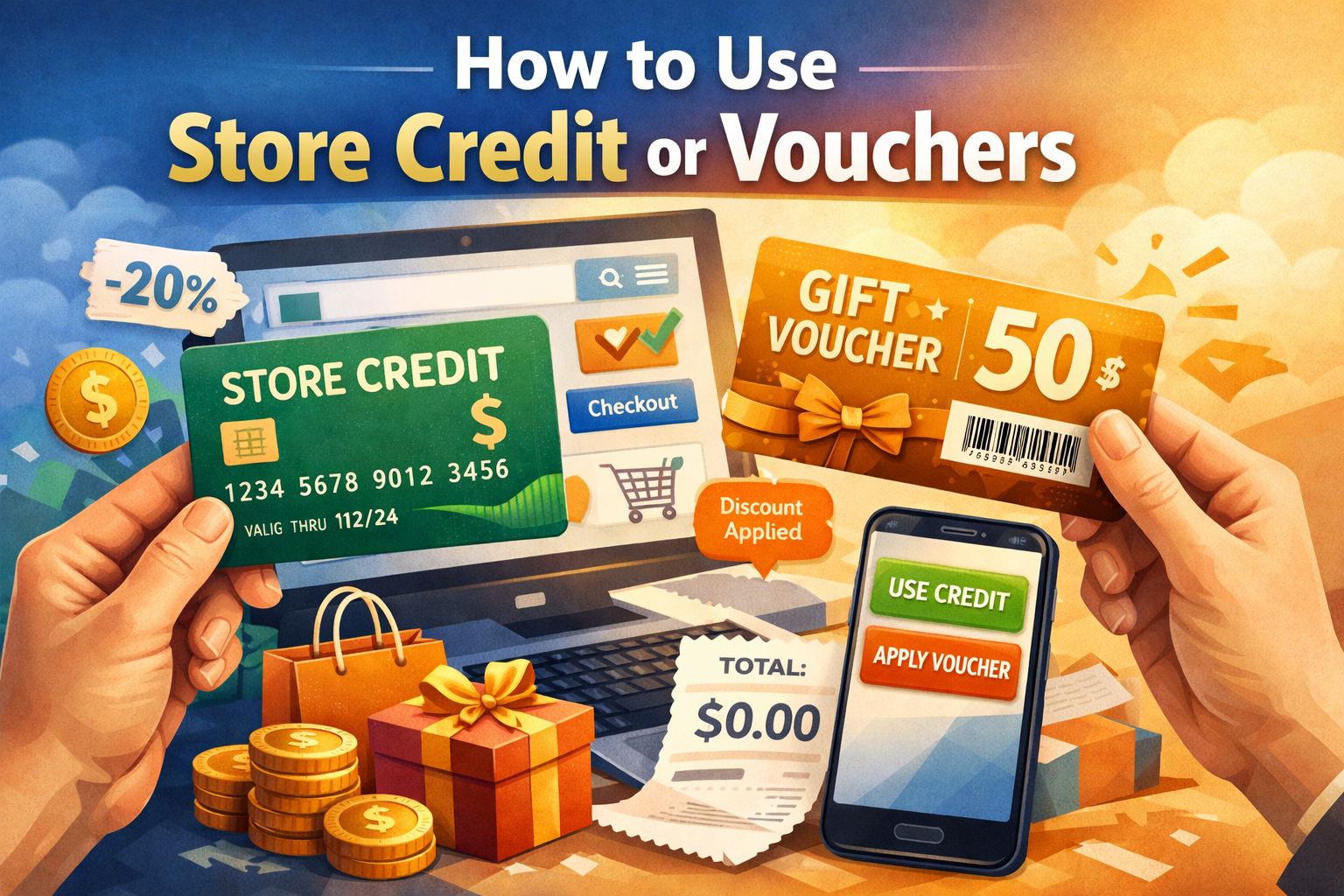 How to Use Store Credit or Vouchers