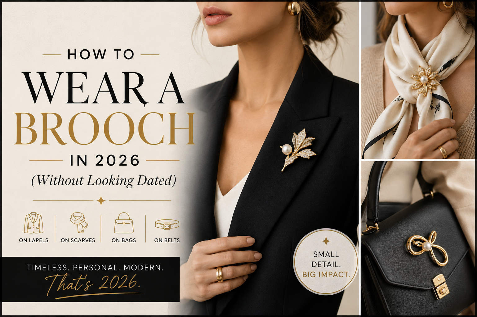How to Wear a Brooch in 2026 (Without Looking Dated)
