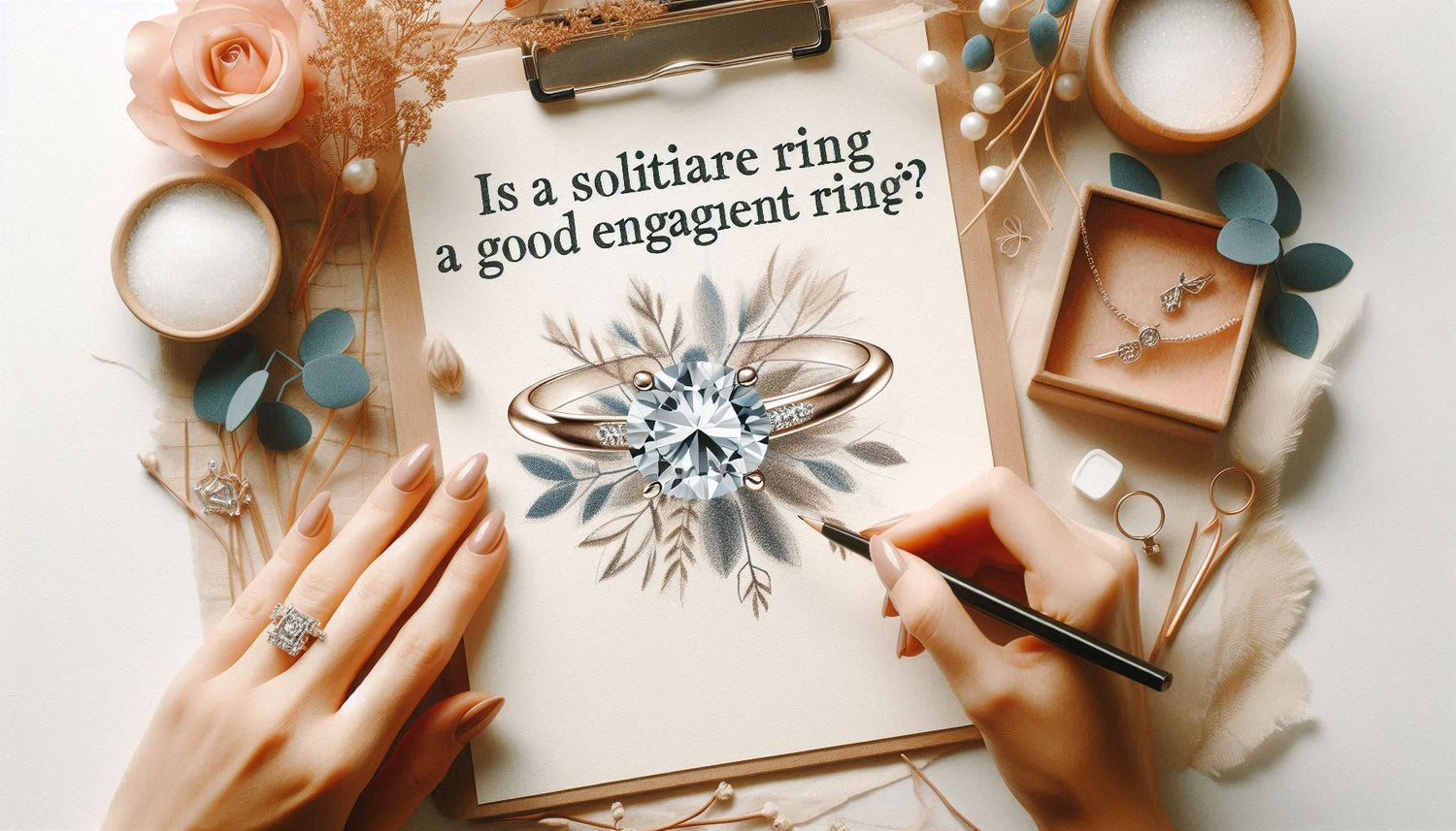 Ring Complementing Solitaire Is A Solitaire Ring A Good Engagement Ring?