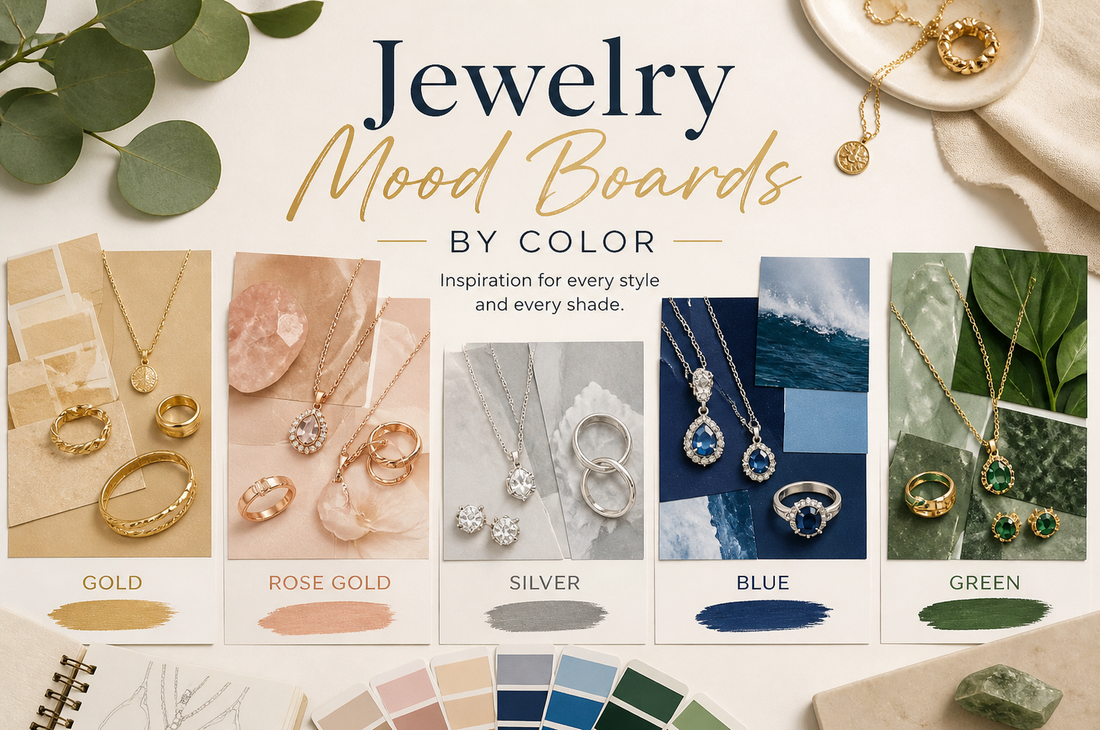 Jewelry Mood Boards by Color