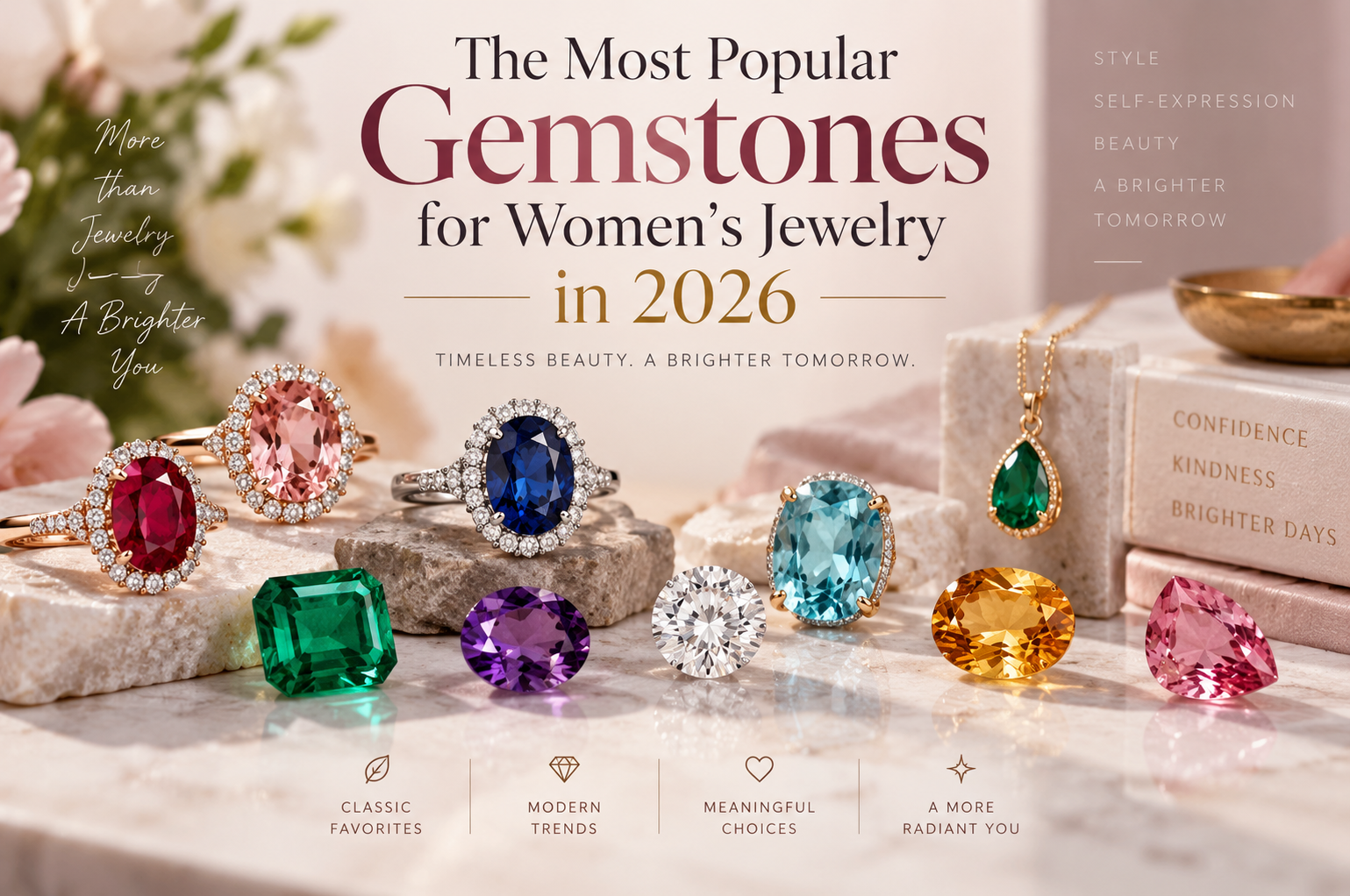 The Most Popular Gemstones for Women's Jewelry in 2026