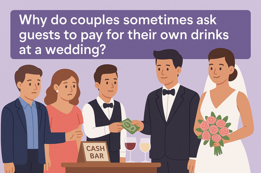 Why Do Couples Sometimes Ask Guests To Pay For Their Own Drinks At A Wedding?