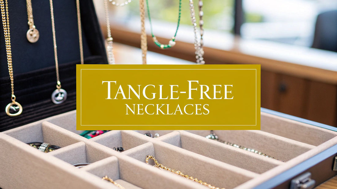 How to Store Necklaces Without Tangling