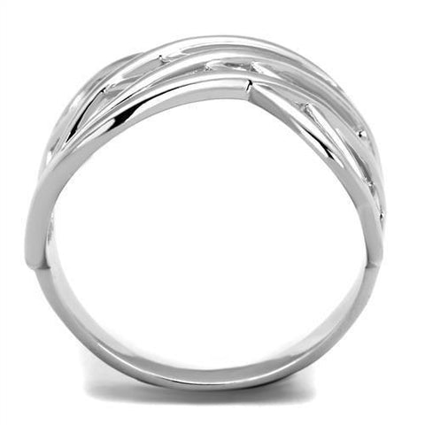 3W1075 - Rhodium Brass Ring with No Stone