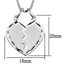 3W842 - Rhodium Brass Chain Pendant with No Stone