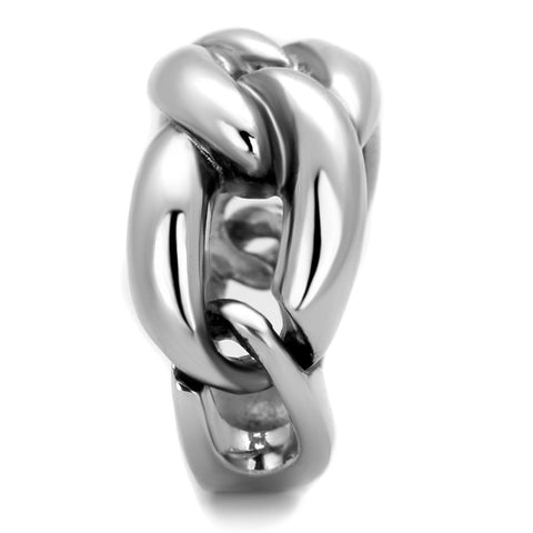 3W874 - Rhodium Brass Ring with No Stone