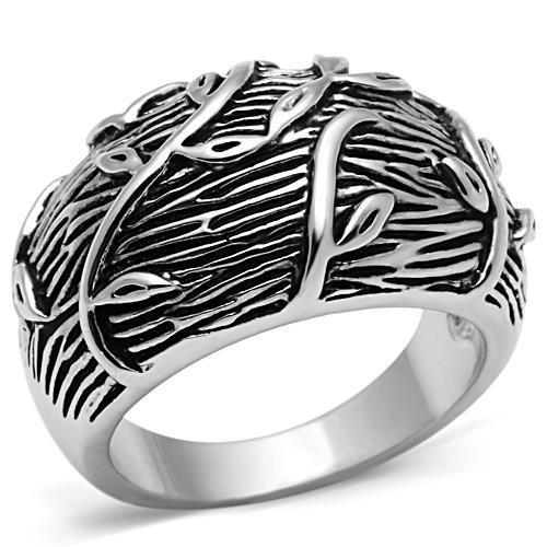 3W064 - Rhodium Brass Ring with No Stone