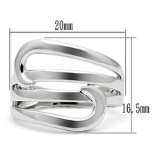 3W164 - Rhodium Brass Ring with No Stone