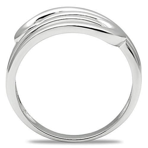 3W164 - Rhodium Brass Ring with No Stone