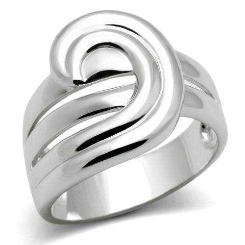 3W165 - Rhodium Brass Ring with No Stone