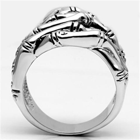 3W253 - Rhodium Brass Ring with No Stone