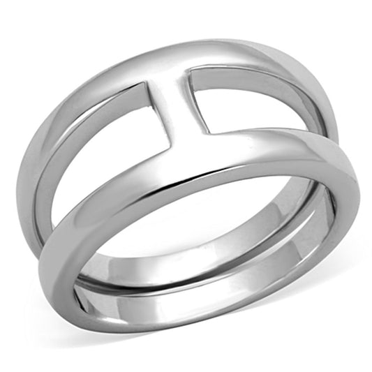 3W603 - Rhodium Brass Ring with No Stone