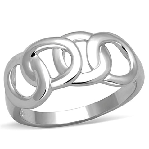 3W783 - Rhodium Brass Ring with No Stone