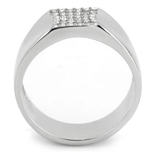 DA345 - No Plating Stainless Steel Ring with AAA Grade CZ  in Clear