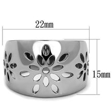 TK1684 - High polished (no plating) Stainless Steel Ring with No Stone